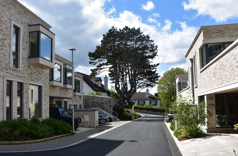 Post-Top Light on Residential road