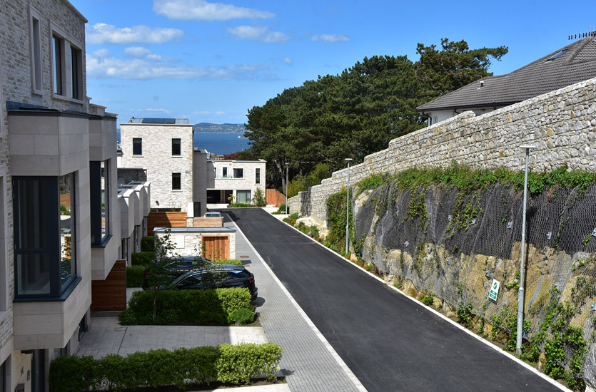 post-top-light along driveway