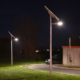 Solar Lights on at Night