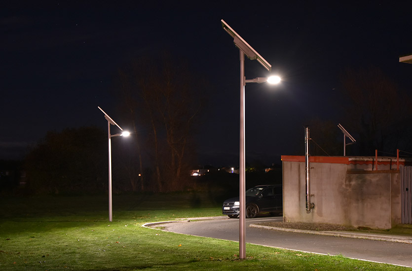 Solar Lights on at Night Solar Lights on at Night