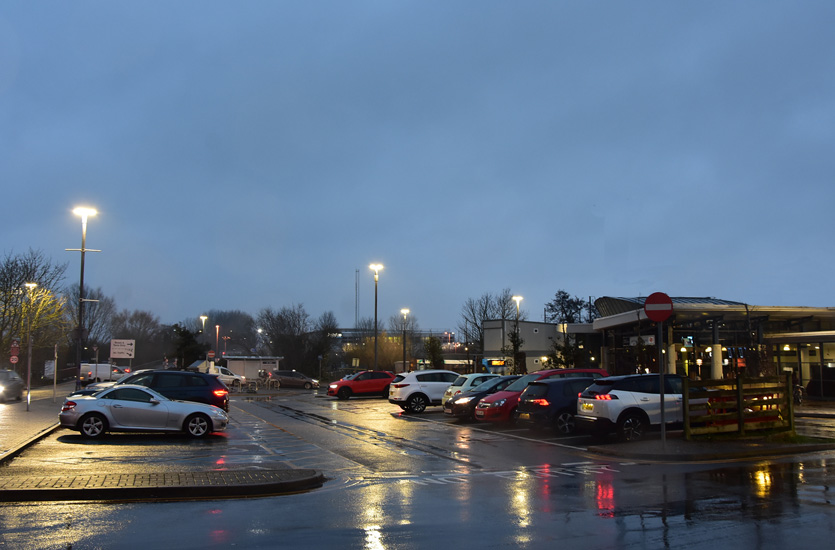 External Lights at Network Rail Station