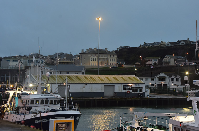 High Mast Floodlights in Harbour