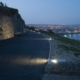 LED Groundlights illuminating pathway