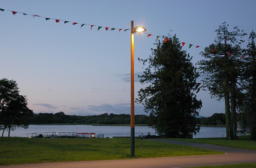 Wooden Pole in Park