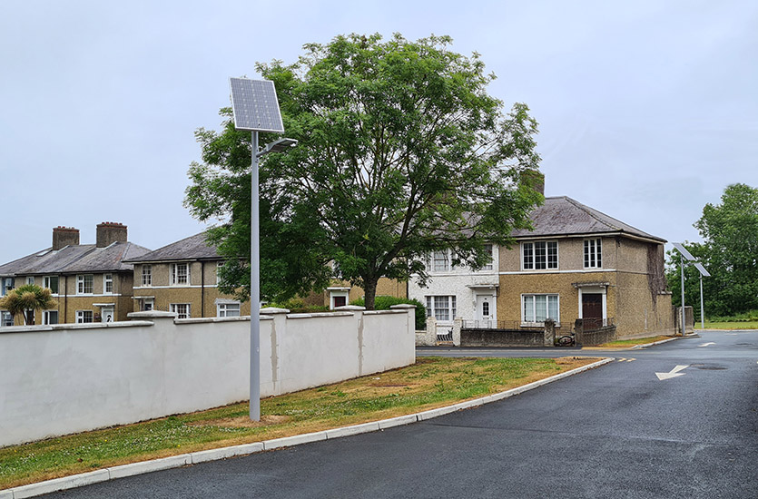 Housing Estate with Solar Street lights Housing Estate with Solar Street lights