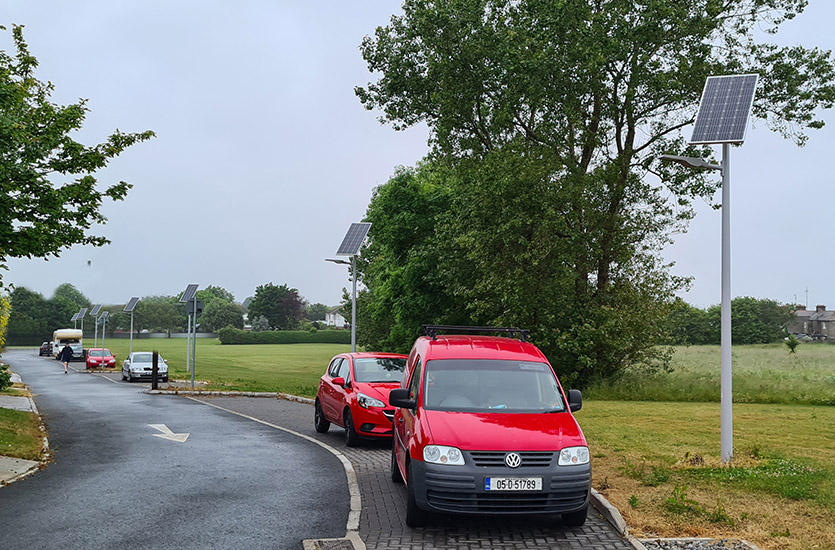 Housing Estate with Solar Street lights Housing Estate with Solar Street lights
