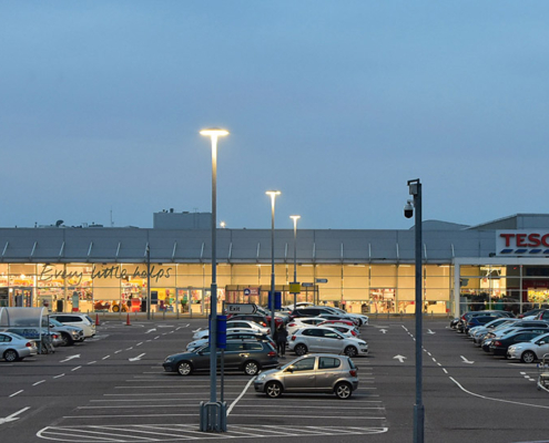 Carpark lighting at Retail Store
